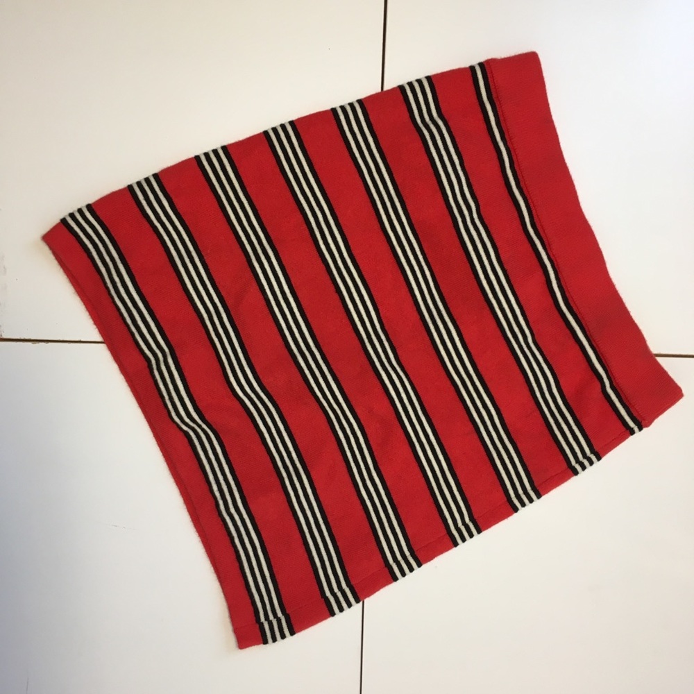 striped mini skirt